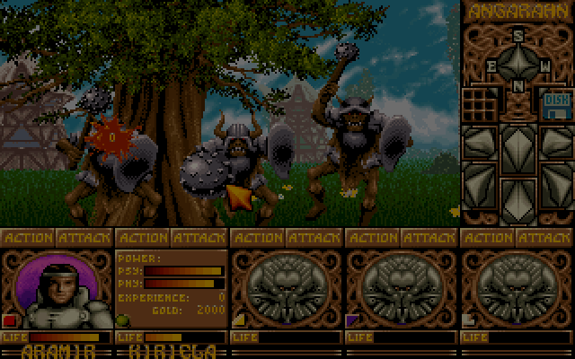 Ishar - Legend of the Fortress atari screenshot